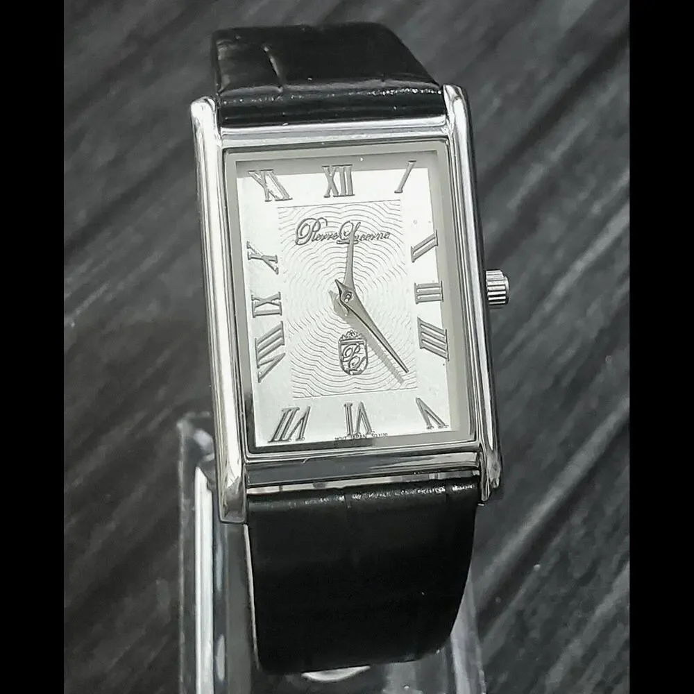 Pierre Lucerne Seiko Y120 Mens SQ Tank Watch Roman Wave‎ Dial